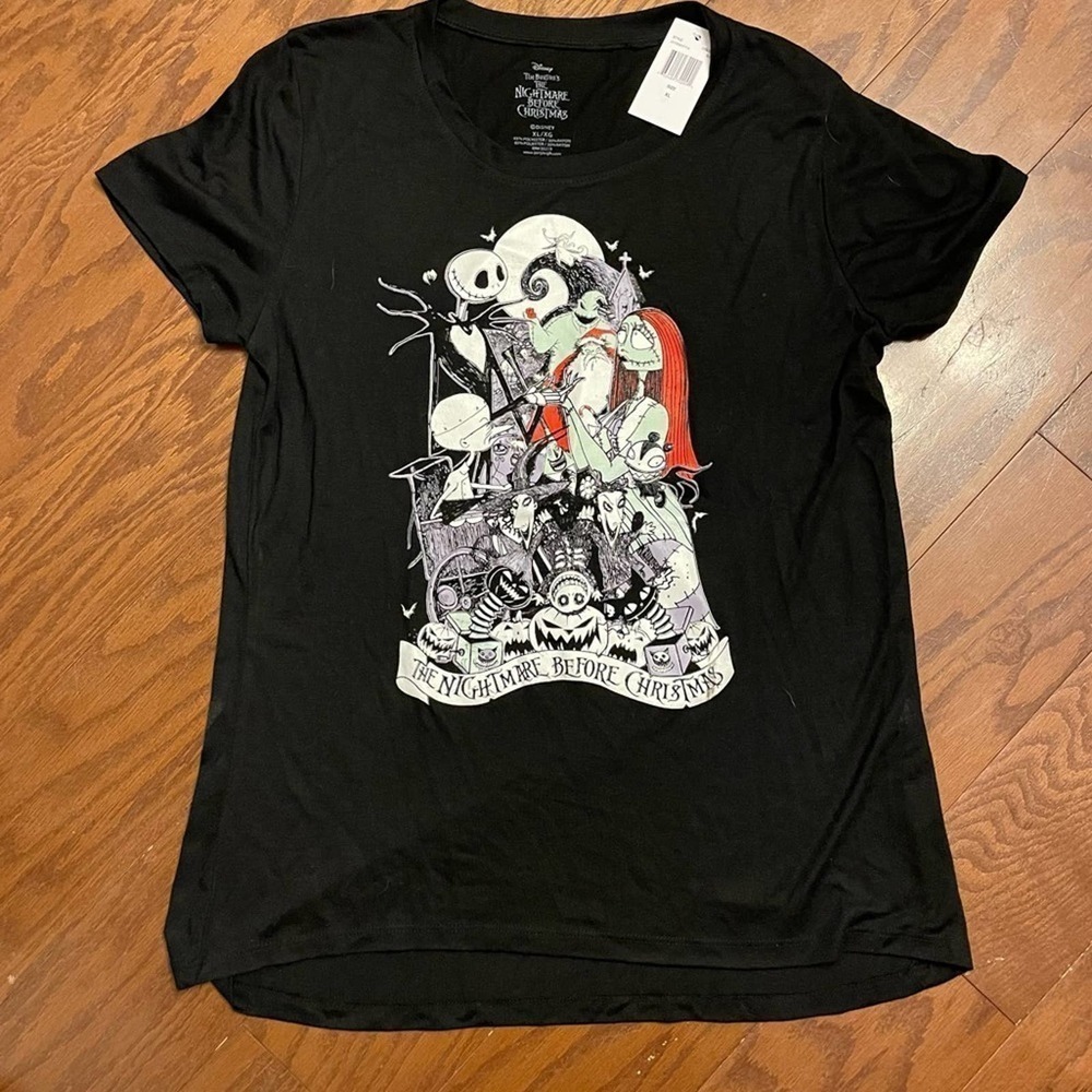 Tim Burton The Nightmare Before Christmas Tee NWT